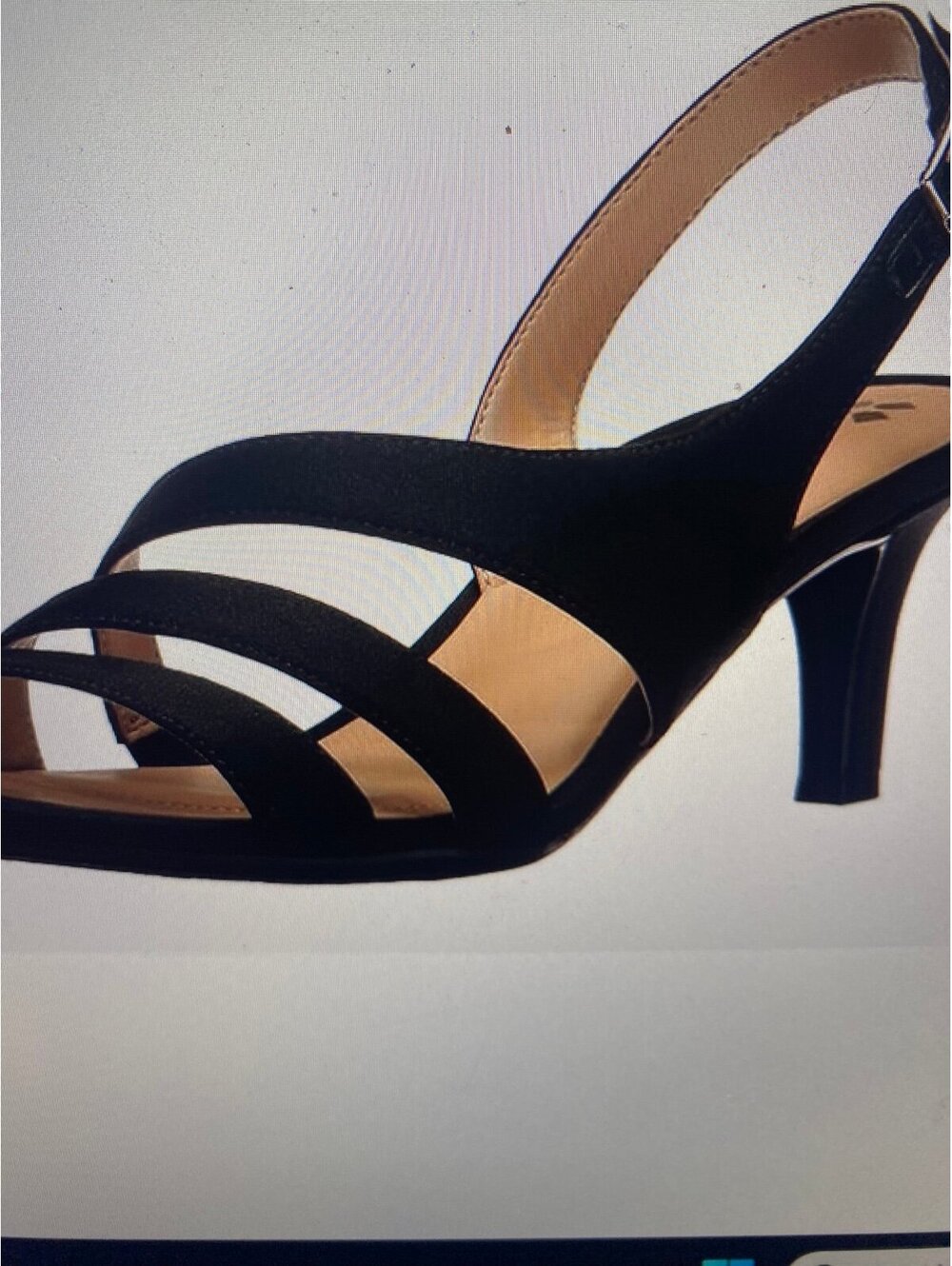 Naturalizer Women’s Taimi Strappy Mid Heel Slingback Dress Sandals Size 11W